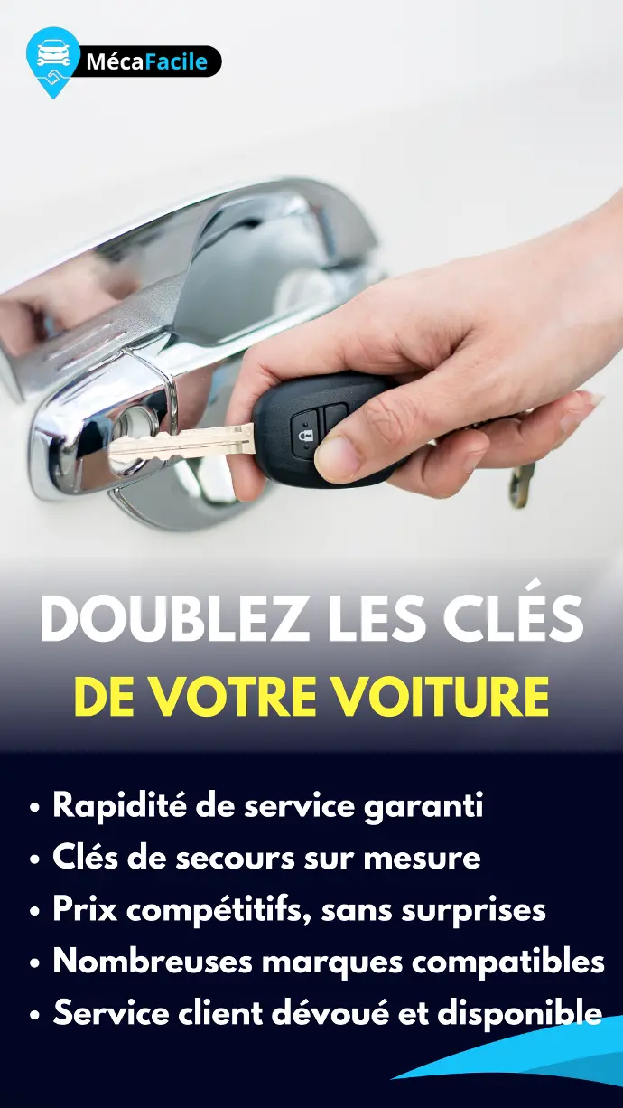 Double clés voiture Lexy - Mécafacile